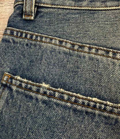 BALENCIAGA ワイドバギーデニムパンツ ダメージ加工 697886 レディース SIZE 24 (XL) バレンシアガ