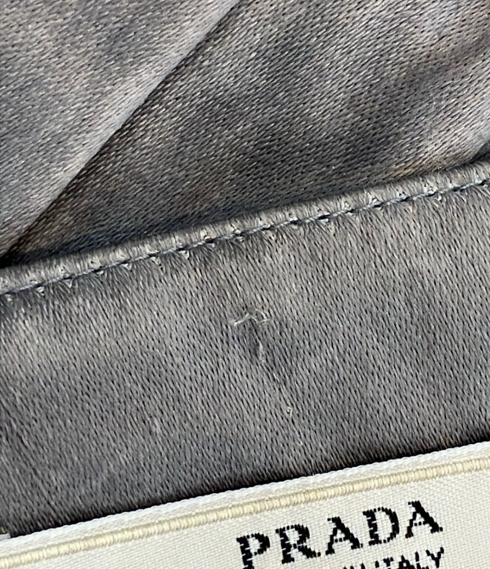 PRADA シルク混 アシンメトリー リボン ミニスカート P1726U レディース SIZE 38 (M) プラダ
