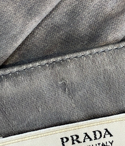 PRADA シルク混 アシンメトリー リボン ミニスカート P1726U レディース SIZE 38 (M) プラダ