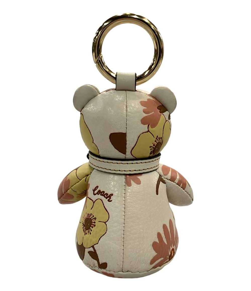 コーチ キーホルダー キーリング バッグチャーム フローラルクラスタープリント キャンバス レザー CH854 レディース COACH