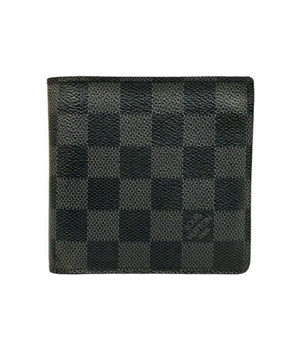 LOUIS VUITTON 二つ折り財布 キャンバス ポルトフォイユマルコ ダミエ グラフィット N62664 メンズ ルイ・ヴィトン