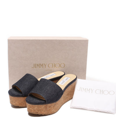 Jimmy Choo ウェッジソールサンダル 厚底 デニム DEEDEE80 レディース SIZE 36 ジミーチュウ