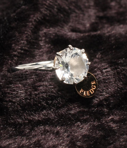 美品 NIWAKA リング 指輪 SV K18 PLEDGE レディース SIZE 7号 ニワカ