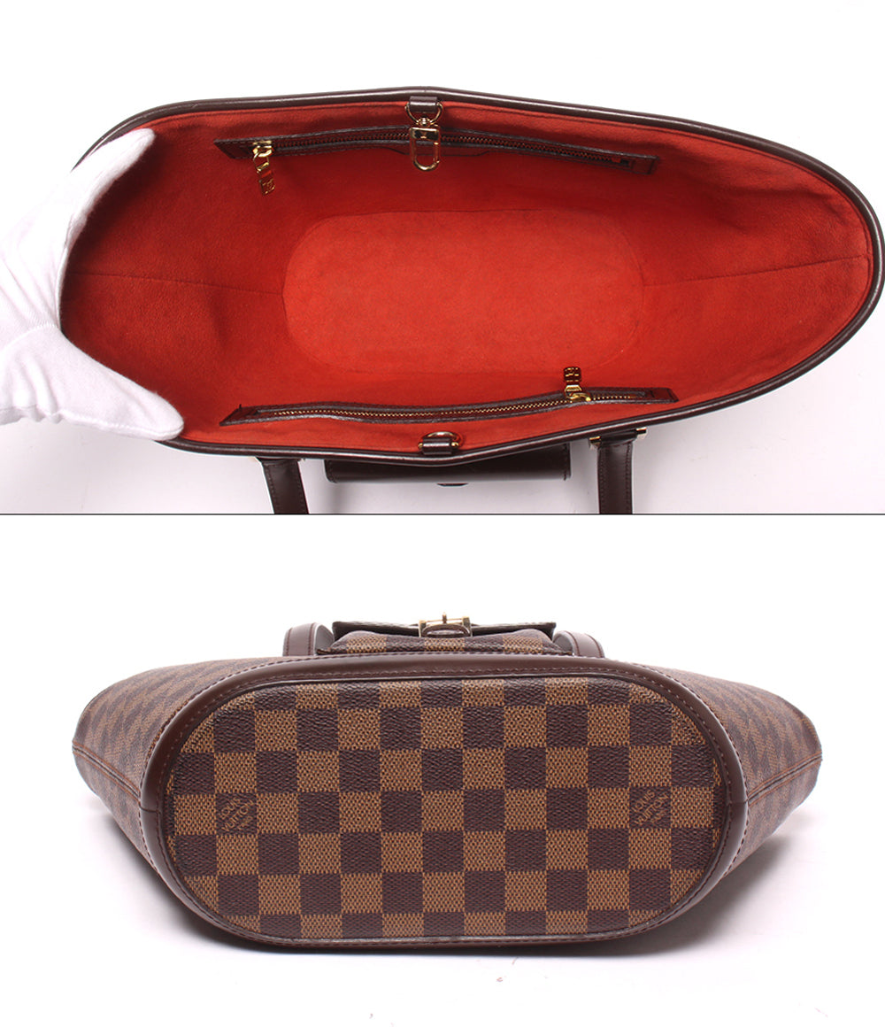 LOUIS VUITTON トートバッグ ショルダーバッグ 肩掛け マノスク PM ダミエ エベヌ N51121 レディース ルイ・ヴィトン
