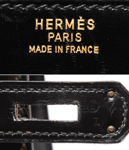 HERMES ハンドバッグ ゴールド金具 ボックスカーフ 〇L刻印 外縫い ケリー32 レディース エルメス