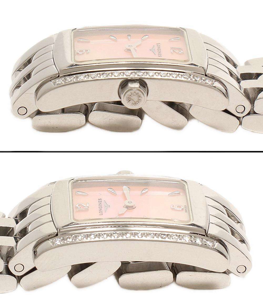 LONGINES 腕時計 クオーツ ピンク L5.158.0 レディース ロンジン