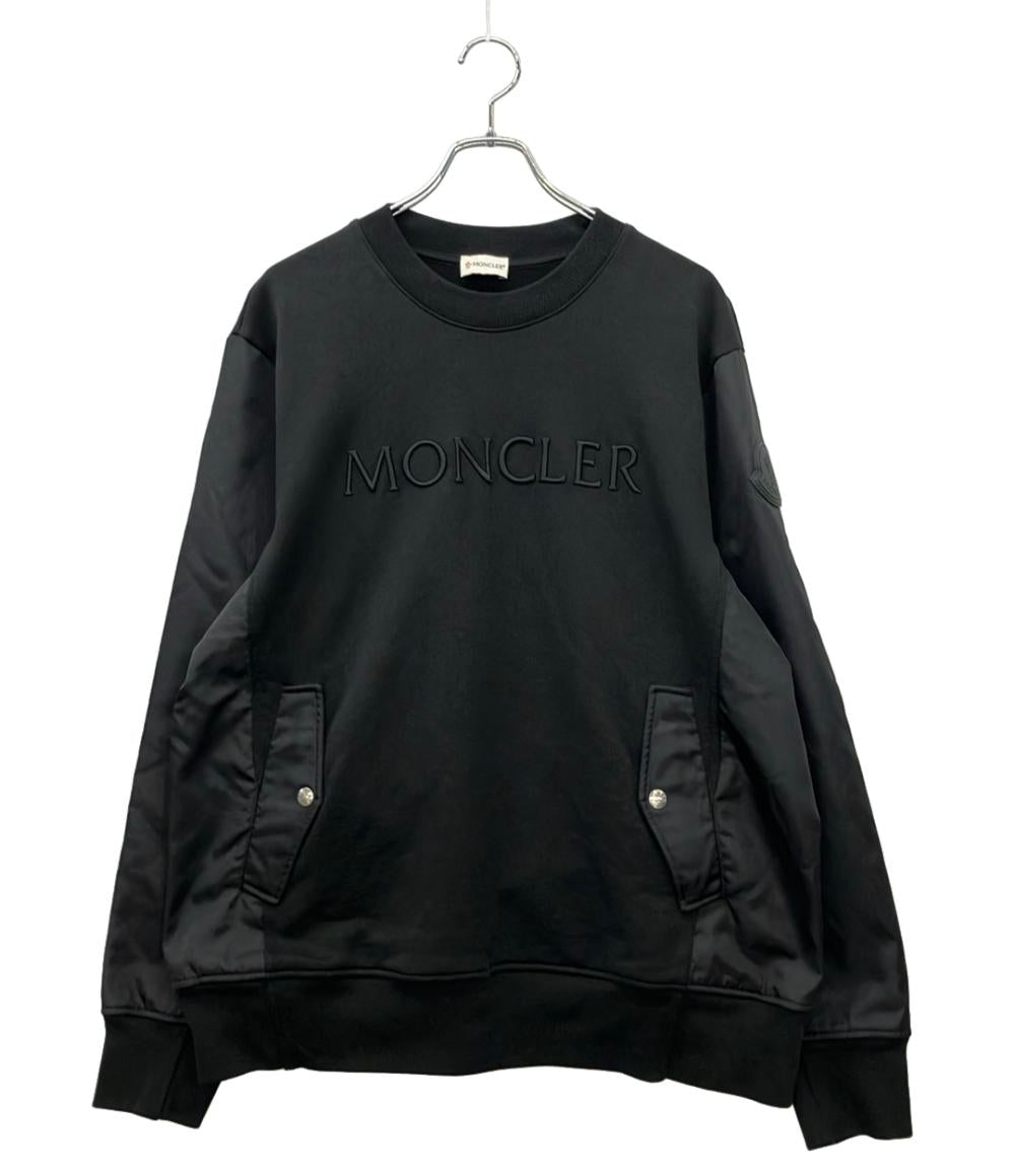 MONCLER トレーナー ロゴ ナイロン切替 H10918G00039 809KR メンズ SIZE L モンクレール