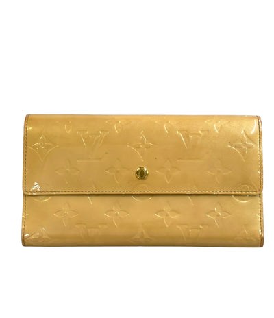 LOUIS VUITTON 長財布 三つ折り ポルトトレゾール インターナショナル ヴェルニ M91163 レディース メンズ ルイ・ヴィトン