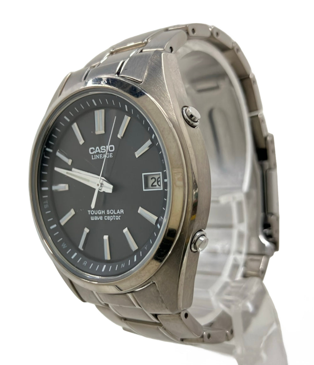 CASIO 腕時計 リニエージ LINEAGE ソーラー ブラック LIW-130T メンズ カシオ