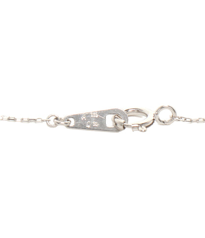 美品 ネックレス K10WG アレキサンドライト 0.02ct ダイヤ 0.01ct レディース