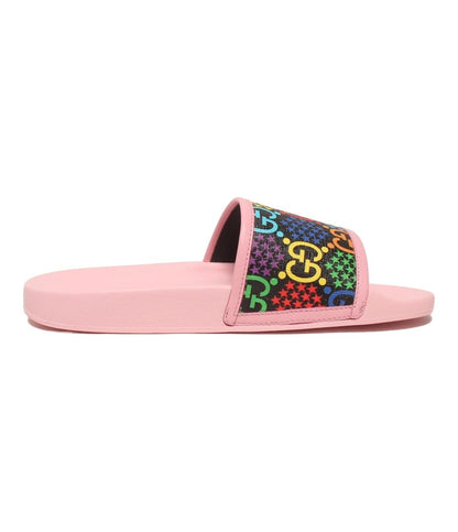 美品 グッチ スライドサンダル ピンク サイケデリック レディース SIZE 37 (L) GUCCI