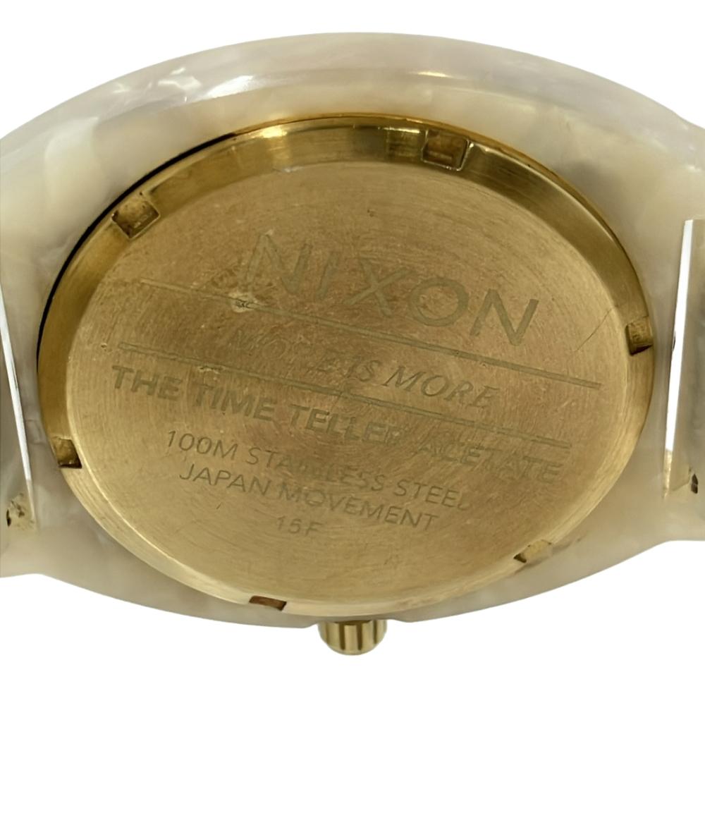 NIXON 腕時計 MORE IS MORE THE TIME TELLER ACETATE クオーツ ホワイト レディース メンズ ニクソン