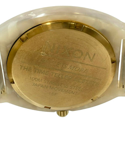 NIXON 腕時計 MORE IS MORE THE TIME TELLER ACETATE クオーツ ホワイト レディース メンズ ニクソン