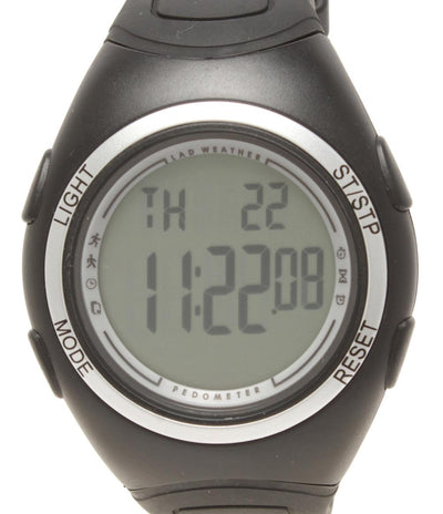 美品 LAD WEATHER 腕時計 PEDOMETER クオーツ レディース メンズ ラドウェザー