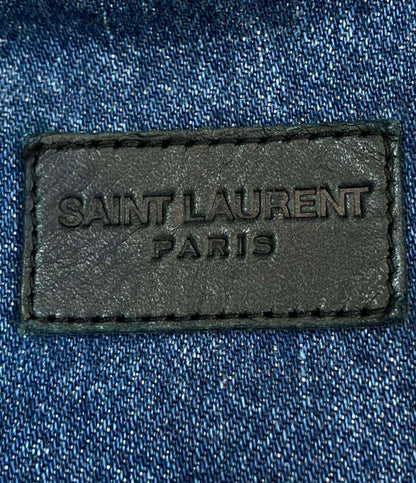 SAINT LAURENT デニムジャケット 2017AW ヴィンテージ加工 フラミンゴ 587541 メンズ SIZE XL サンローラン