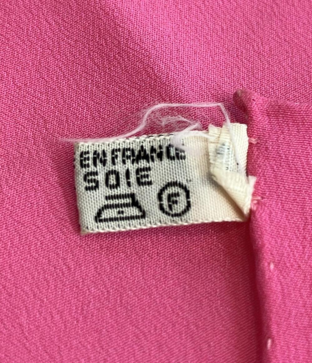 美品 エルメス スカーフ カレ140 シルク100% 蓮の花 FLEURS DE LOTUS レディース HERMES