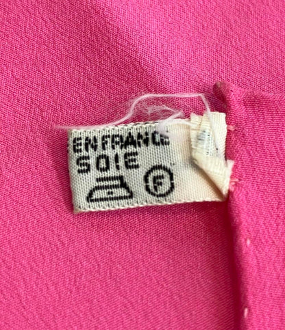 美品 エルメス スカーフ カレ140 シルク100% 蓮の花 FLEURS DE LOTUS レディース HERMES