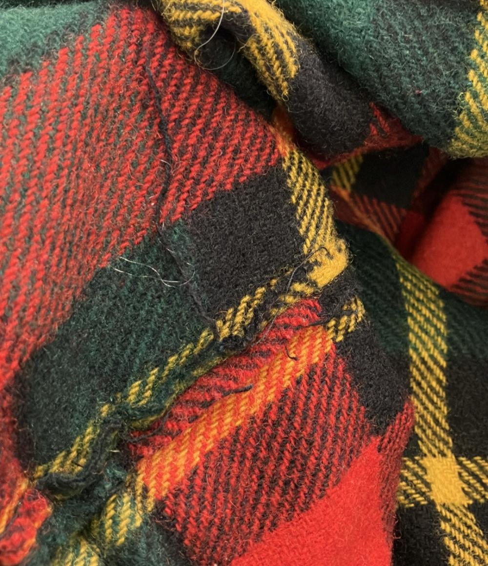 ジョンソンウーレンミルズ リュック ウールデイパック クレイジーチェック柄 メンズ Johnson Woolen Mills