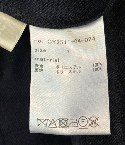 cygne スラックスパンツ ネイビー ハイウエストタックワイド Lara CY2511-04-024 レディース SIZE 1 (S) シーニュ