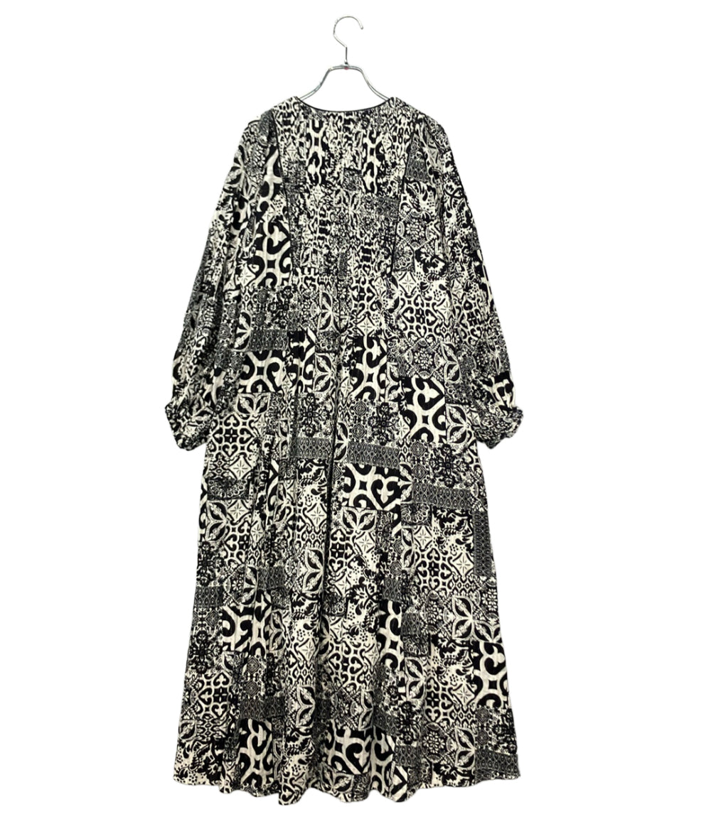sara mallika 長袖ワンピース パターン レディース SIZE S サラマリカ