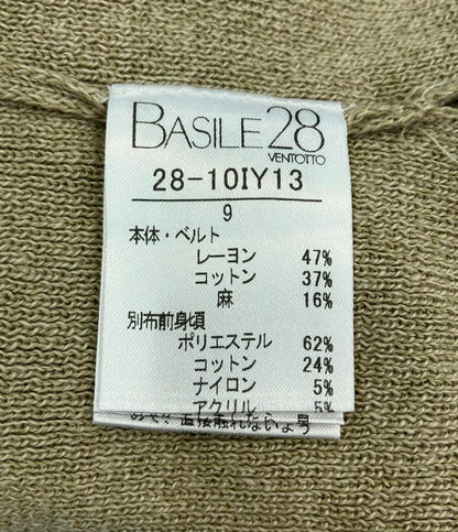 美品 バジーレヴェントット 長袖ツイードカーディガン 28-10IY13 レディース SIZE 9 (S) BASILE21