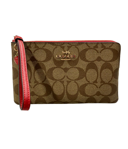美品 COACH ポーチ シグネチャー レディース コーチ