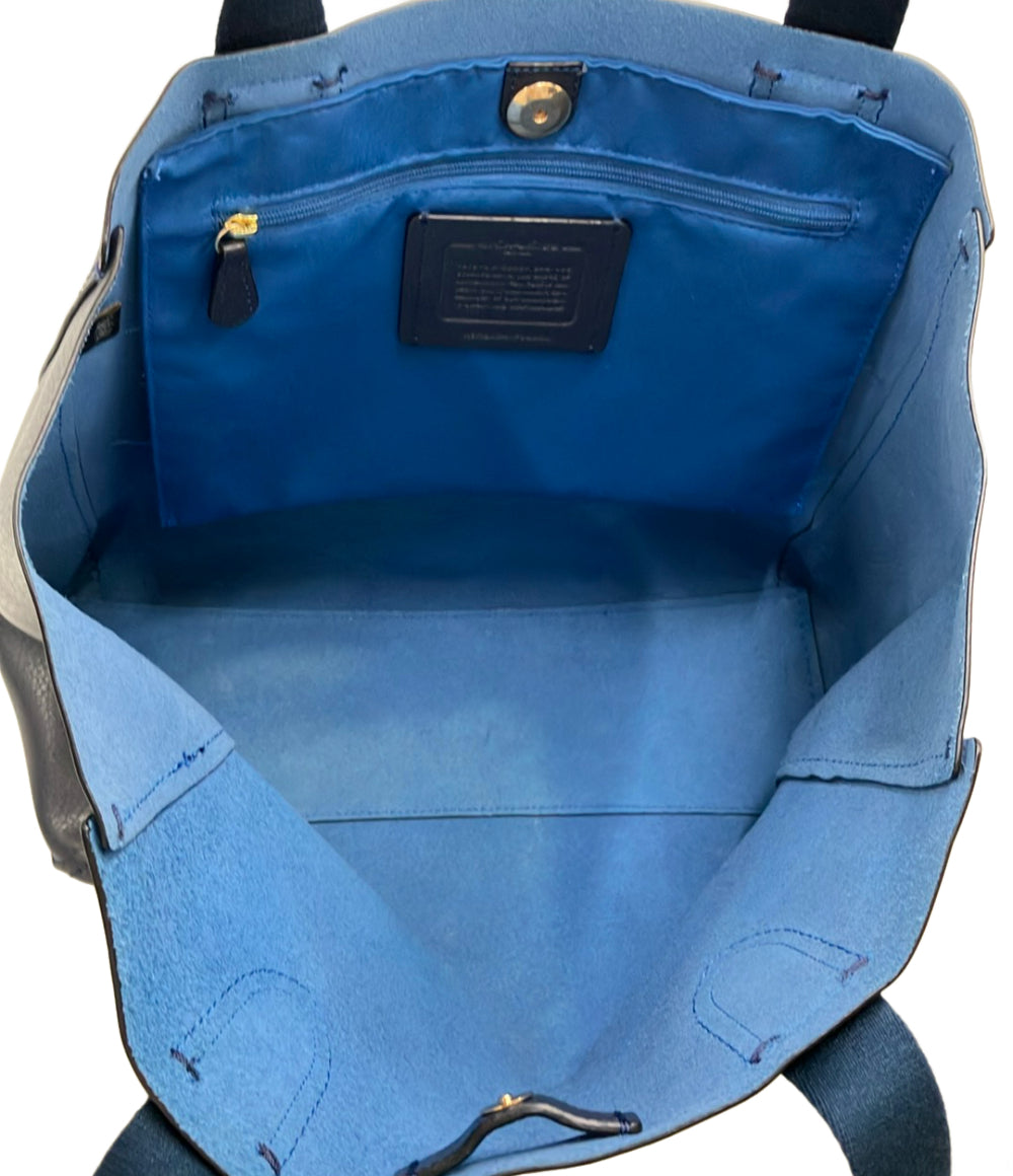 美品 COACH トートバッグ ペブルレザー F58660 レディース コーチ
