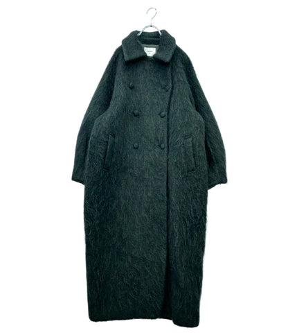 AMERI コート モヘア ウール オーバーサイズ 長袖 フロントボタン DEFORMATION COLLAR SHAGGY COAT 01220761140 レディース SIZE M アメリ