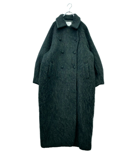 AMERI コート モヘア ウール オーバーサイズ 長袖 フロントボタン DEFORMATION COLLAR SHAGGY COAT 01220761140 レディース SIZE M アメリ