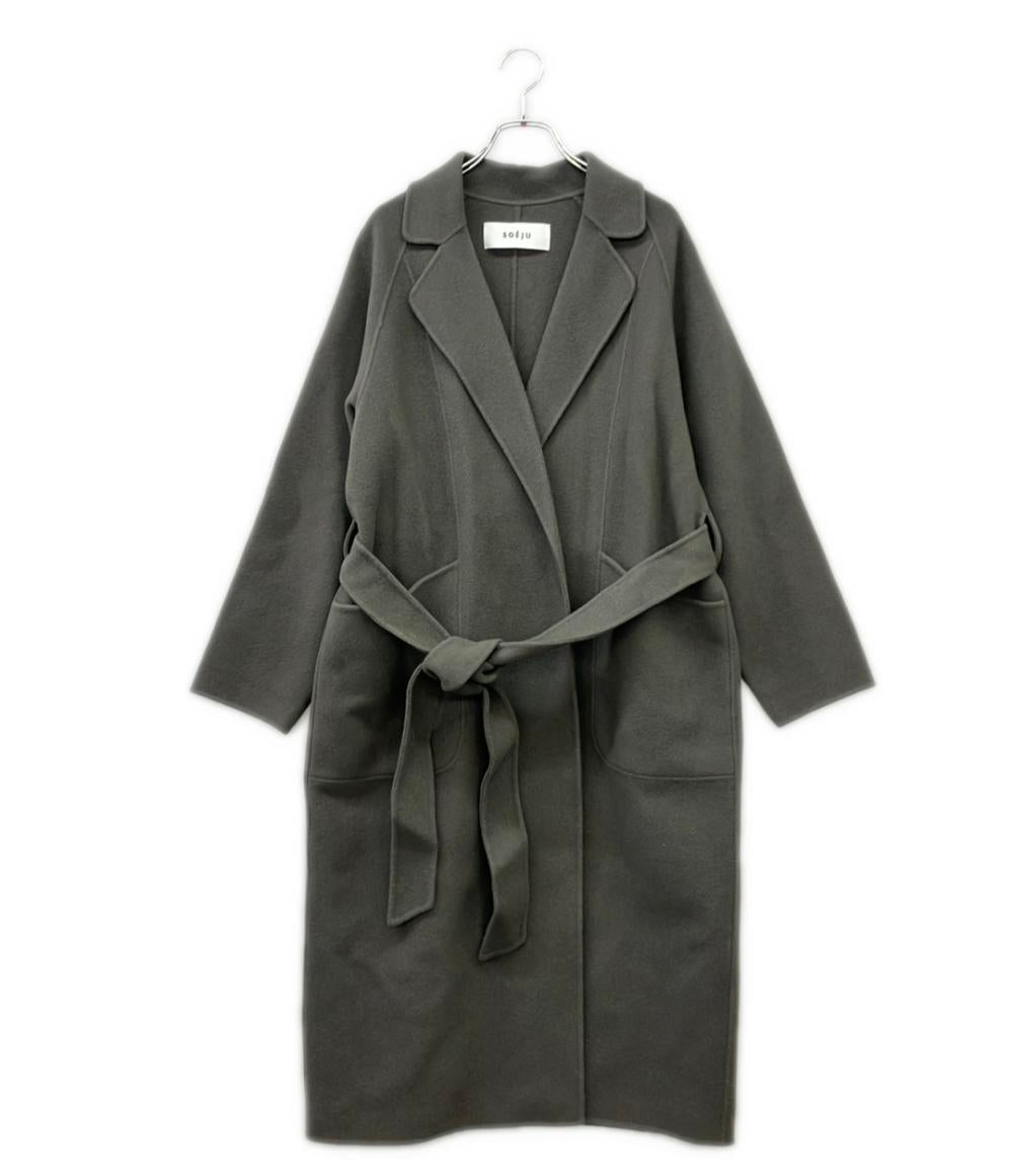 SOEJU ウールリバーローブコート レディース SIZE S ソージュ