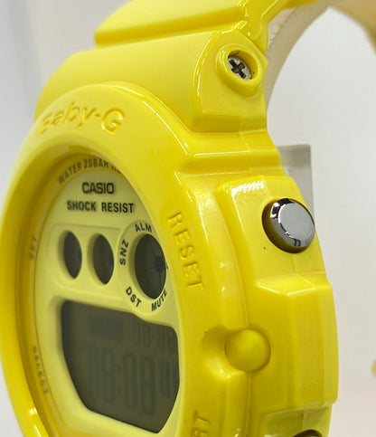美品 CASIO 腕時計 Baby-G クオーツ イエロー BG-6902 レディース カシオ