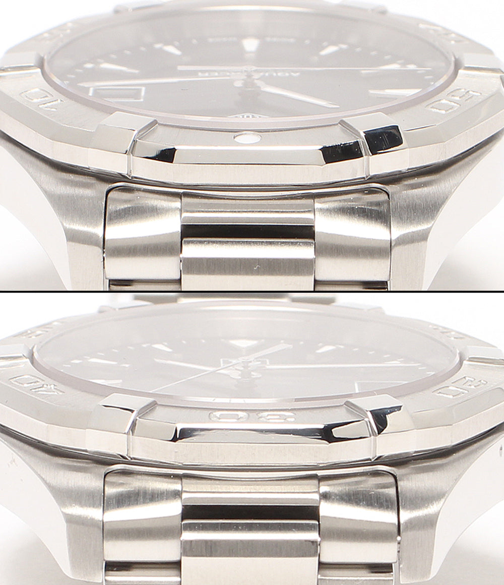 美品 TAG HEUER 腕時計 アクアレーサー クオーツ ブラック WAY1110 BA0928 メンズ タグホイヤー