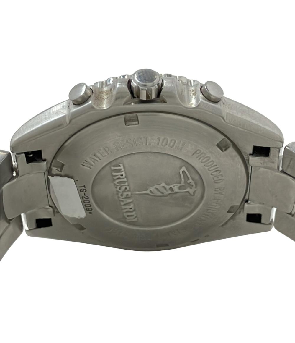 トラサルディ 腕時計 クオーツ ブラック TS-2009 メンズ TRUSSARDI