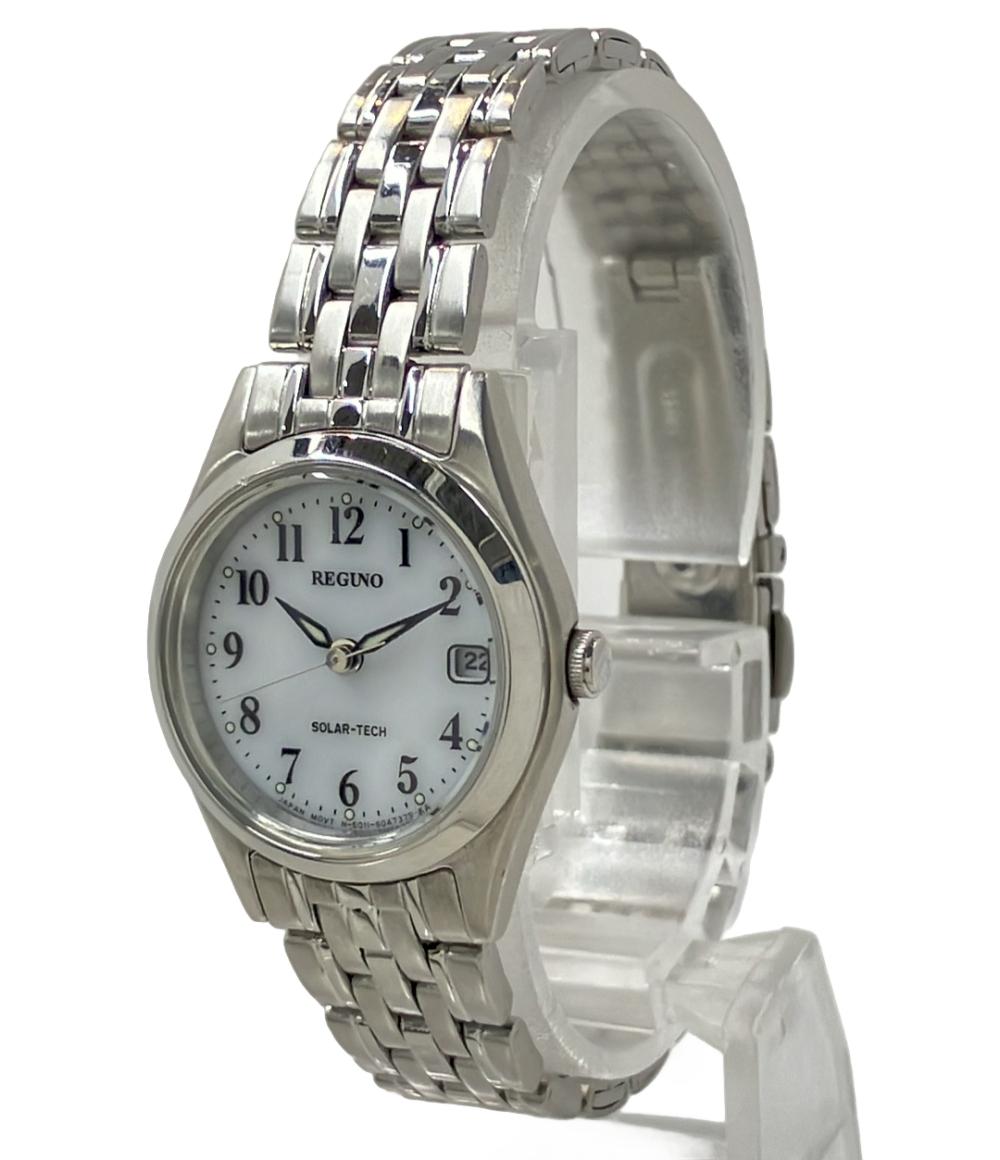 シチズン 腕時計 REGUNO レグノ ソーラー ホワイト E011-S028191 レディース CITIZEN