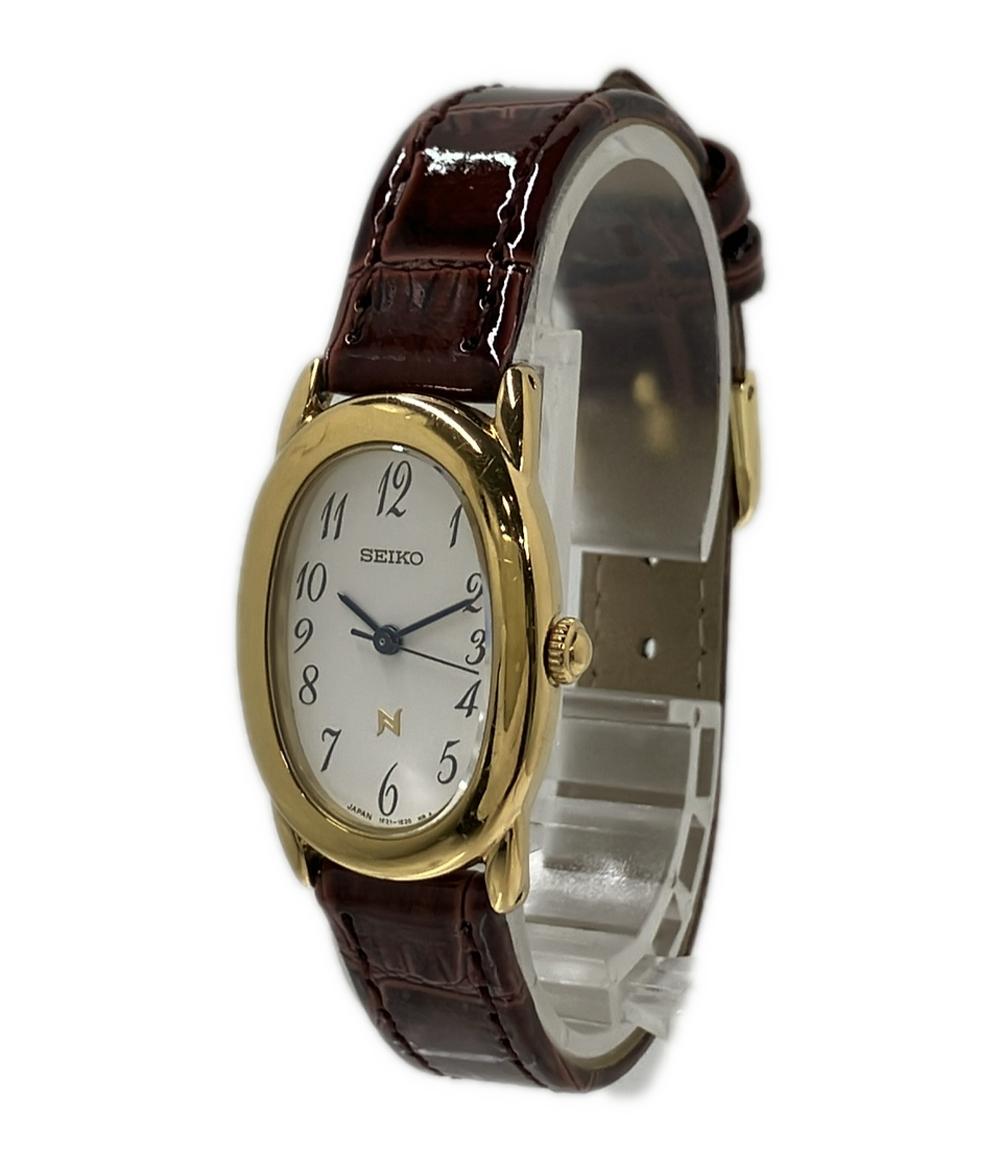 SEIKO 腕時計 ノイエ クオーツ ホワイト系 1F21-5B70 レディース セイコー