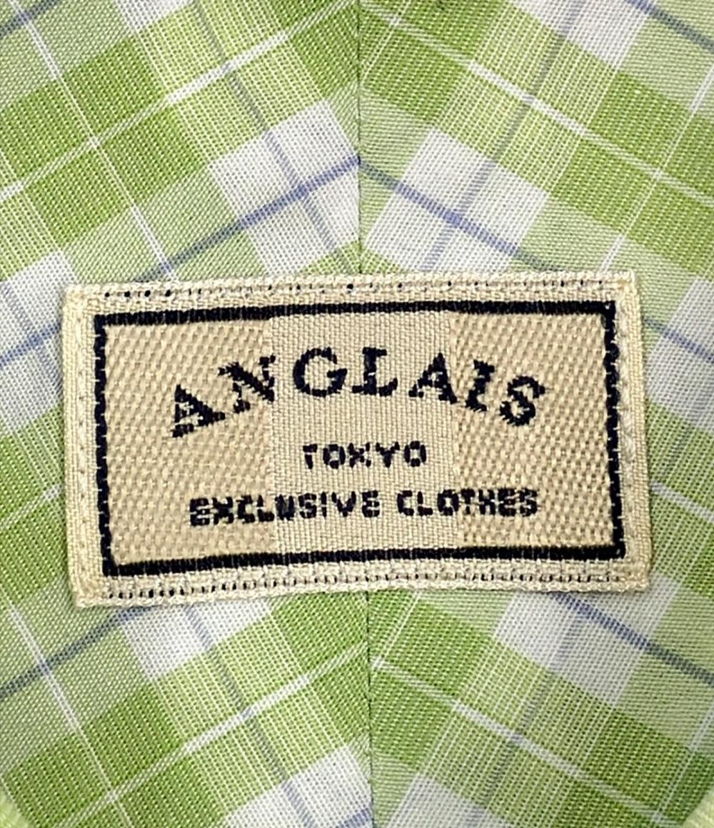 アングレー 長袖シャツ チェック柄 メンズ SIZE L (L) ANGLAIS