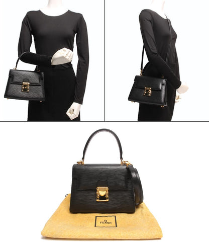 フェンディ 2wayレザーハンドバッグ ゴールド金具 エピレザー レディース FENDI