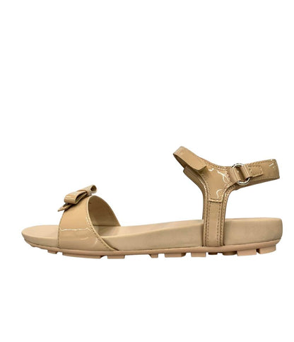 美品 プラダ ナッパレザーアンクルストラップサンダル CALZATURE BABY 0X0659 レディース SIZE 35 (XS) PRADA