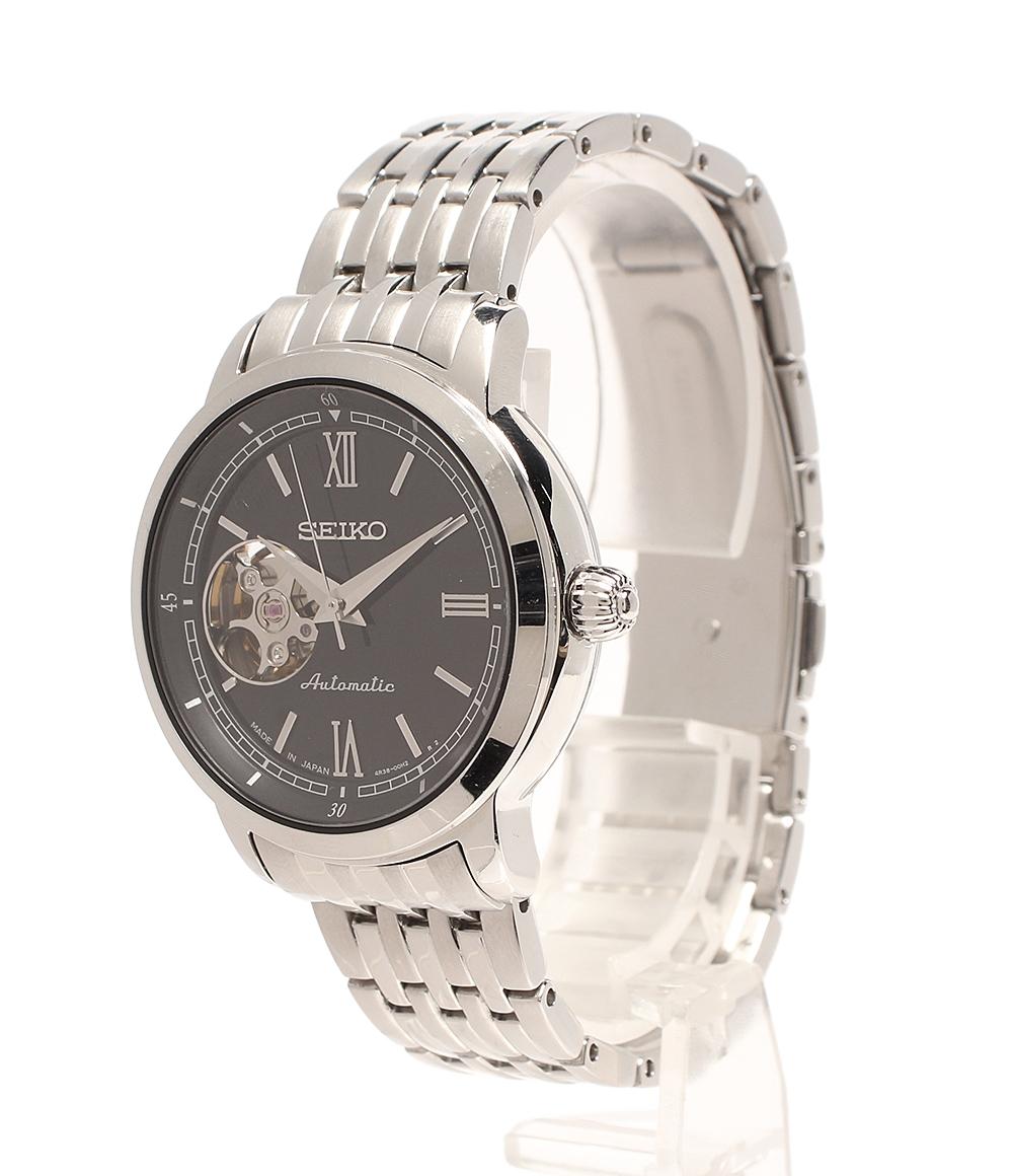 SEIKO 腕時計 自動巻き ブラック 4R38-00K0 メンズ セイコー – Rehello
