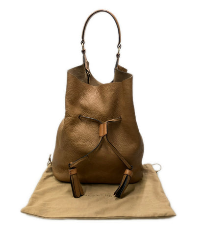 BURBERRY ショルダーバッグ バケットバッグ 肩掛け レザー レディース バーバリー