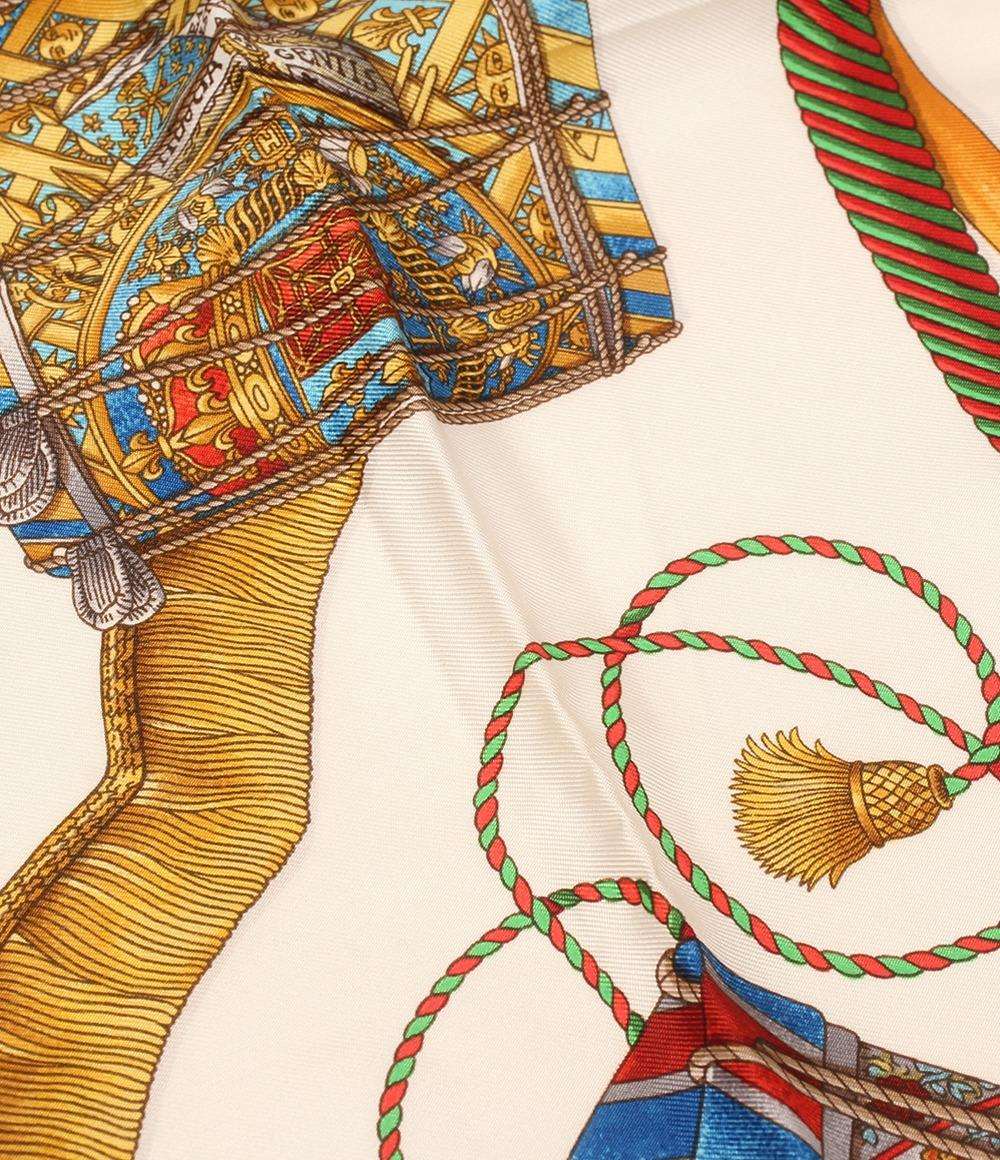 HERMES スカーフ シルク100% LES TAMBOURS レディース エルメス