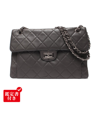 CHANEL チェーンショルダーバッグ シルバー金具 ラムスキン 16番台 肩掛け マトラッセ レディース シャネル