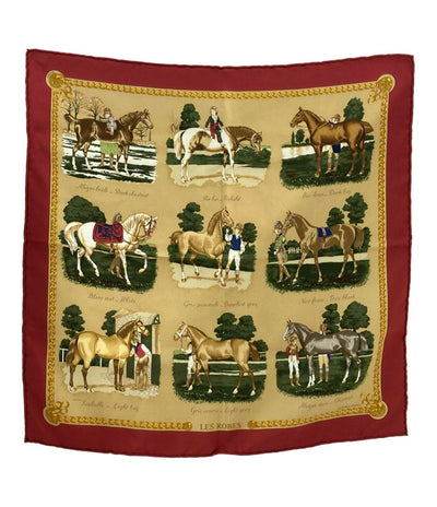 エルメス スカーフ シルク100% LES ROBES カレ40 レディース HERMES