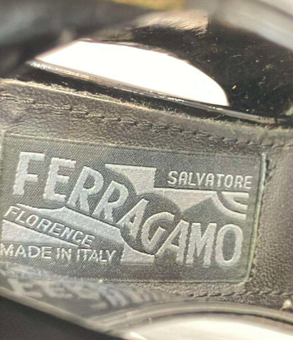 訳あり Salvatore Ferragamo パンプス エナメル レザー レディース SIZE 6 1/2 サルヴァトーレフェラガモ
