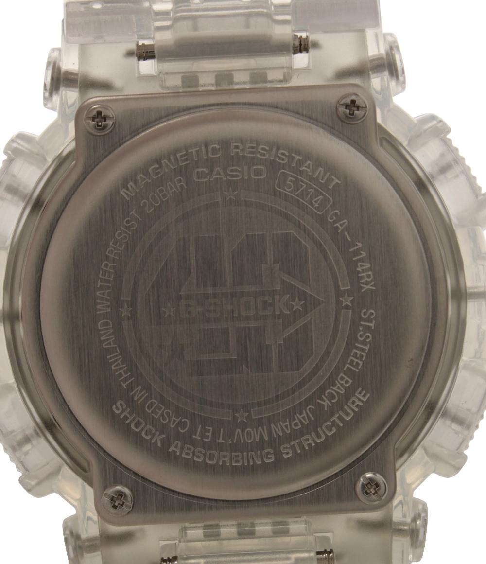 美品 カシオ 腕時計 ４０周年 クリアリミックス G-SHOCK クオーツ GA-114RX メンズ CASIO