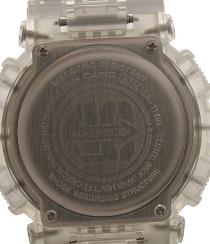 美品 カシオ 腕時計 ４０周年 クリアリミックス G-SHOCK クオーツ GA-114RX メンズ CASIO
