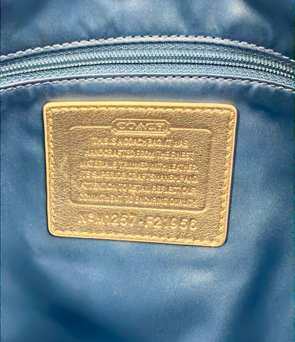 COACH トートバッグ 肩掛け チェック柄 シグネチャー F21956 レディース コーチ