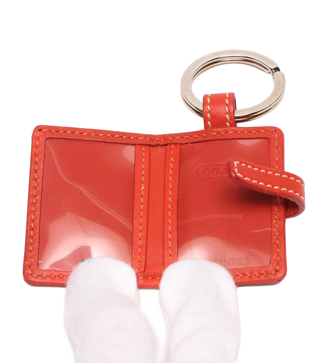 美品 COACH ピクチャーフレームキーホルダー シグネチャー コーチ