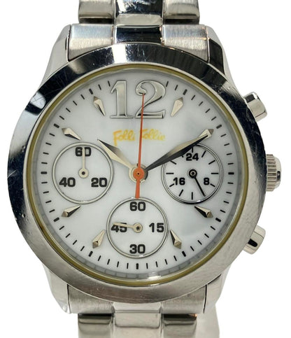 フォリフォリ 腕時計 クオーツ ホワイト レディース Folli Follie