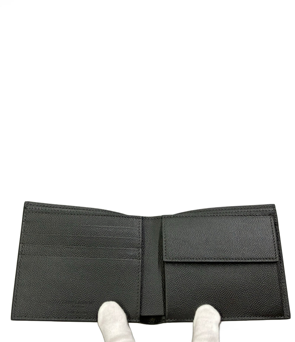 美品 SAINT LAURENT PARIS 二つ折り財布 レザー メンズ サンローランパリ